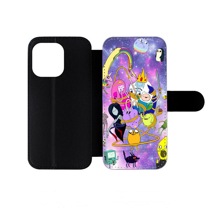 Adventure Time Galaxy Finn And Jake iPhone Wallet Case