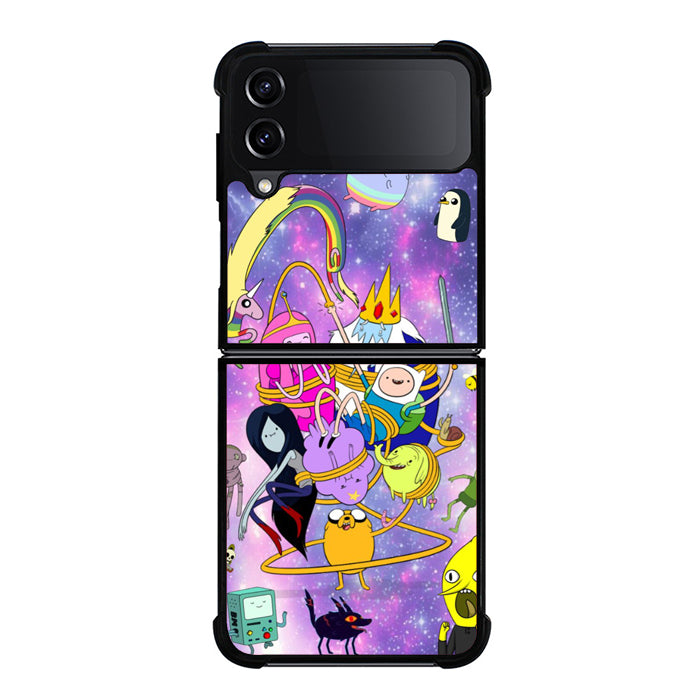 Adventure Time Galaxy Finn And Jake Samsung Z Flip 4 Case