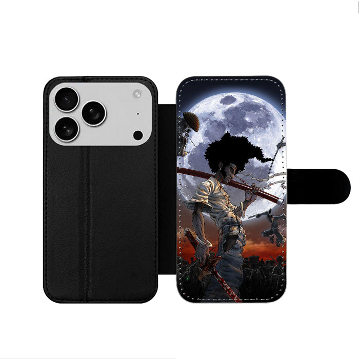Afro Samurai Moon iPhone 17 Wallet Case