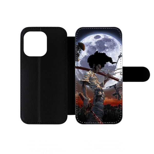 Afro Samurai Moon iPhone Wallet Case