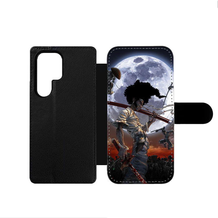 Afro Samurai Moon Samsung Wallet Case