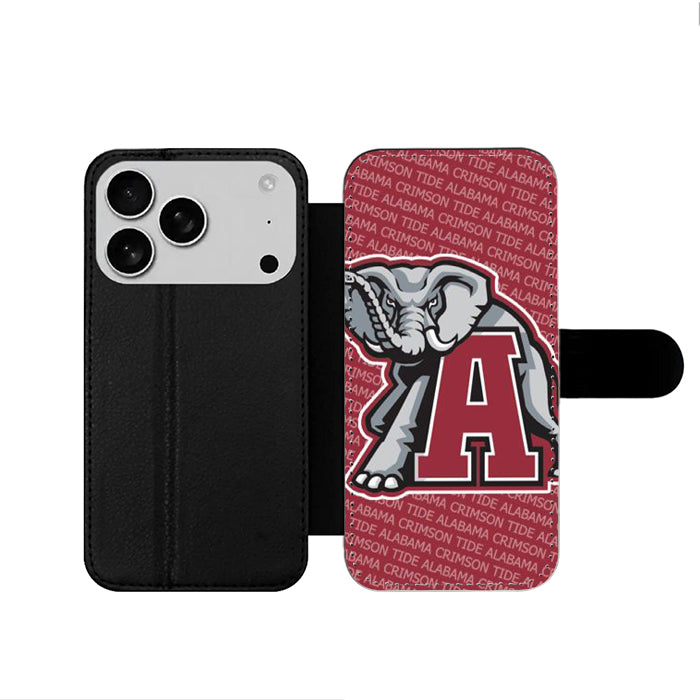 Alabama Crimson Tide Logo iPhone 17 Wallet Case