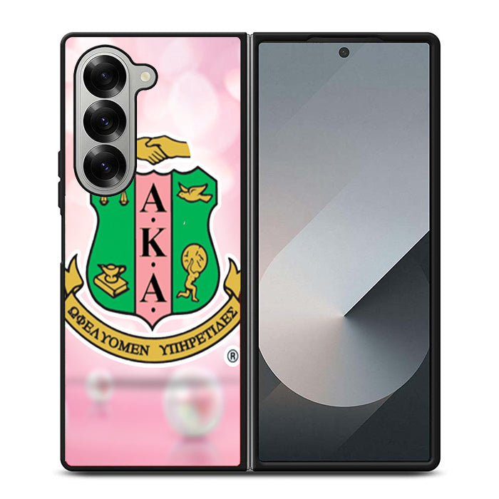 Alpha Kappa Alpha Logo Samsung Z Fold 6 Case