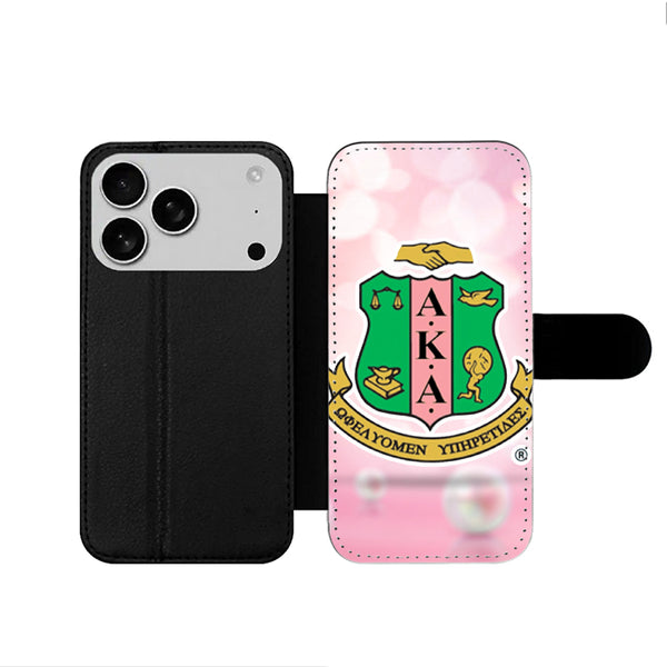 Alpha Kappa Alpha Logo iPhone 17 Wallet Case