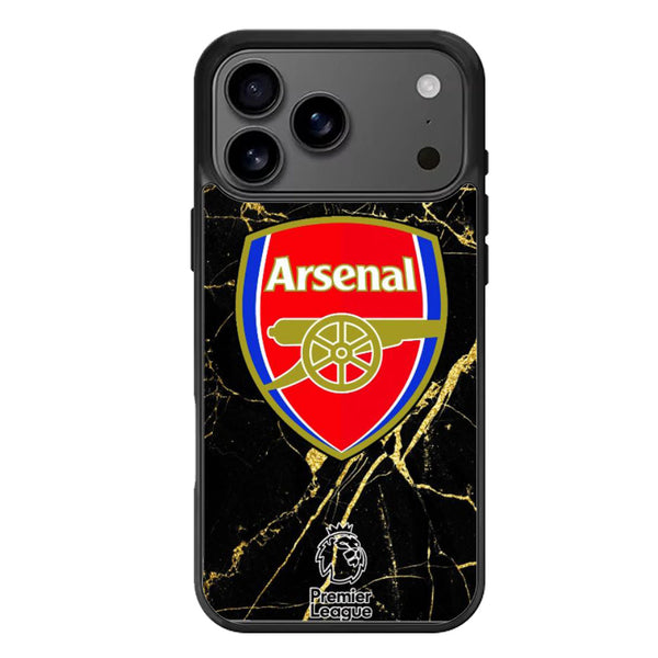 Arsenal Fc Black Marble iPhone 17 Case