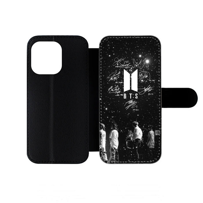 Bts Black And White iPhone Wallet Case