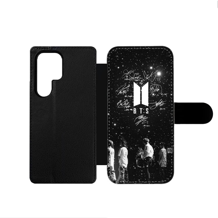 Bts Black And White Samsung Wallet Case