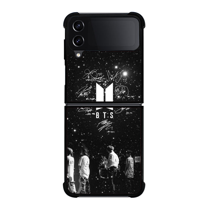 Bts Black And White Samsung Z Flip 4 Case