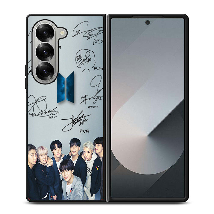 Bts Signature Personil Samsung Z Fold 6 Case
