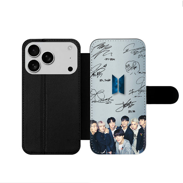 Bts Signature Personil iPhone 17 Wallet Case