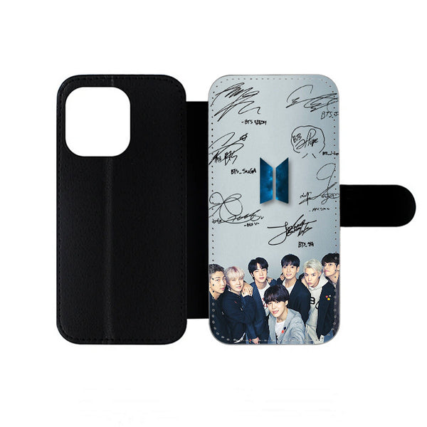 Bts Signature Personil iPhone Wallet Case
