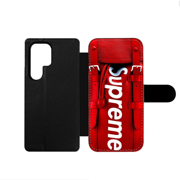 Bag On Red Luxury Samsung Wallet Case