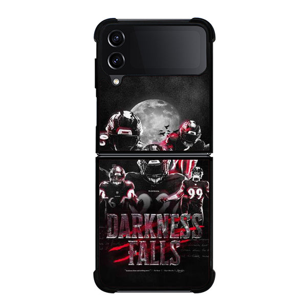 Baltimore Ravens Darkness Falls Samsung Z Flip 4 Case