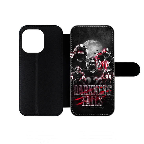 Baltimore Ravens Darkness Falls iPhone Wallet Case