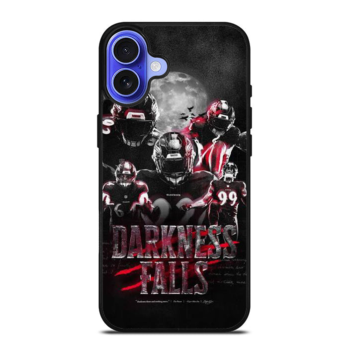 Baltimore Ravens Darkness Falls iPhone 16 Case