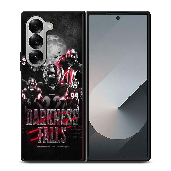 Baltimore Ravens Darkness Falls Samsung Z Fold 6 Case