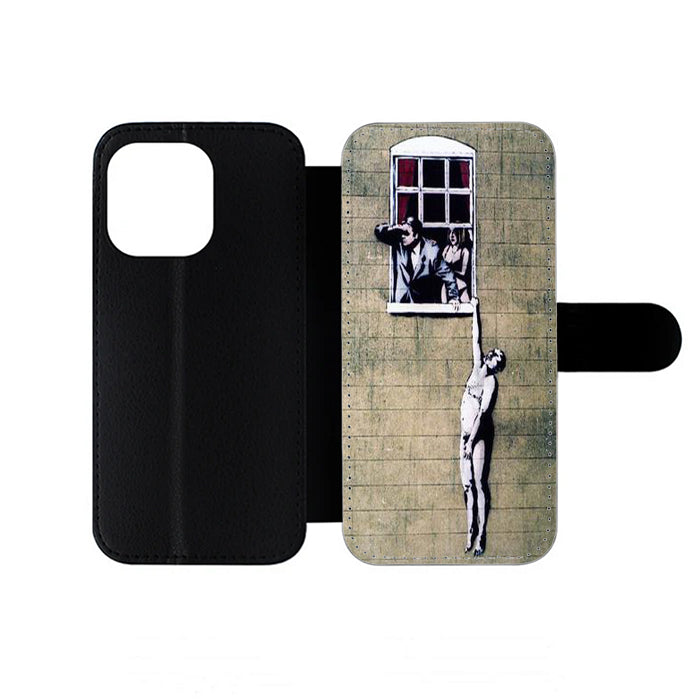 Bansky Street Art iPhone Wallet Case