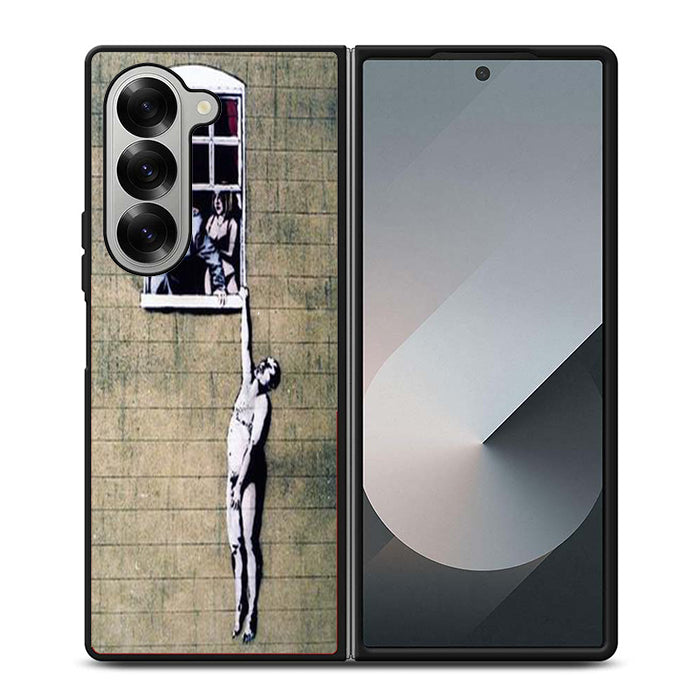 Bansky Street Art Samsung Z Fold Case