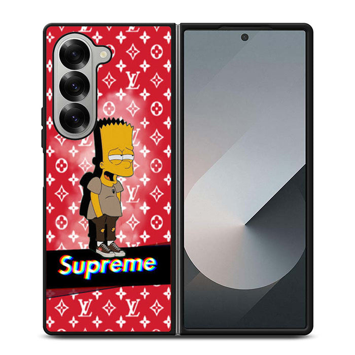 Bart Simpson Louis Vuitton Samsung Z Fold Case