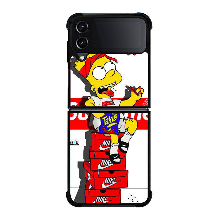 Bart Simpson Supreme Samsung Z Flip 4 Case