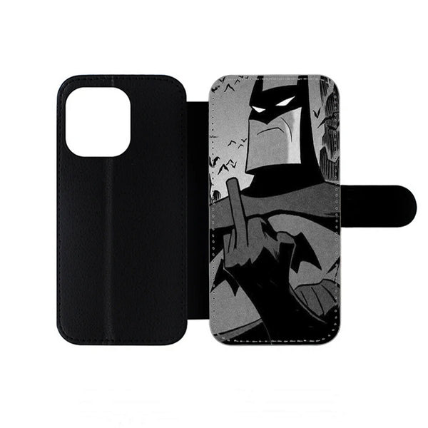 Batman Middle Finger iPhone Wallet Case