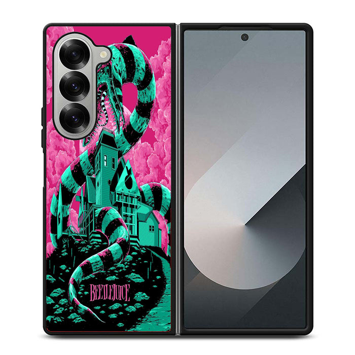 Beetlejuice Pink Samsung Z Fold 6 Case