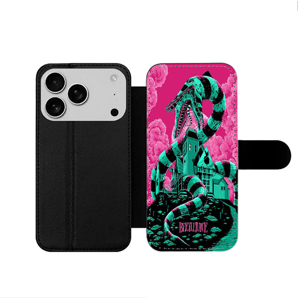 Beetlejuice Pink iPhone 17 Wallet Case