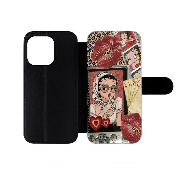 Betty Boop Cartoon iPhone Wallet Case