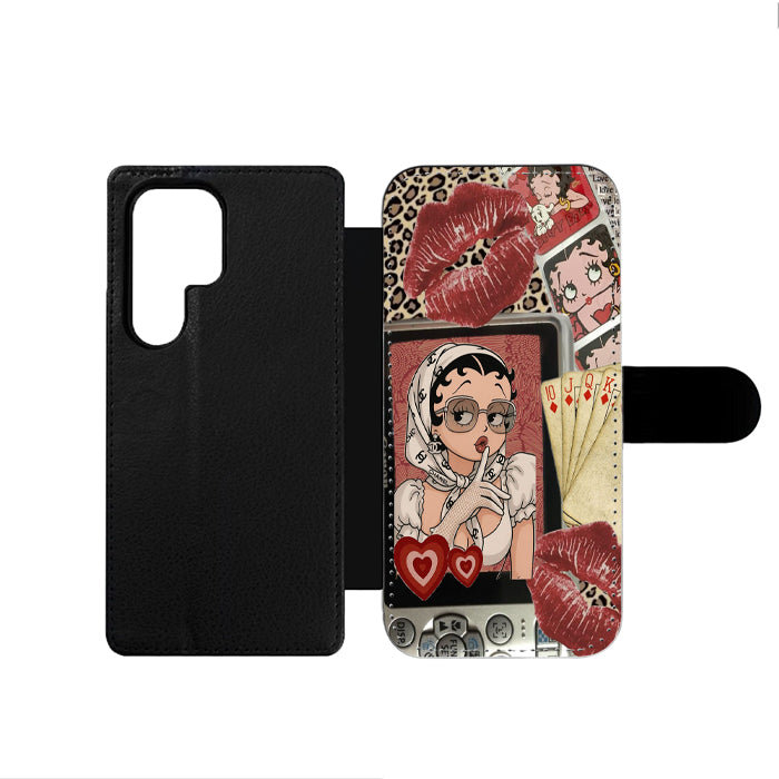 Betty Boop Cartoon Samsung Wallet Case