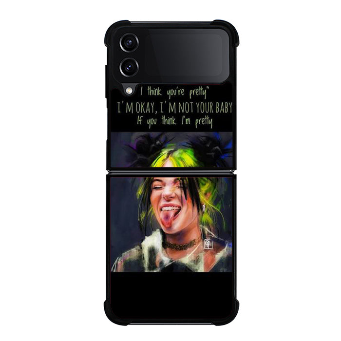 Billie Eilish Quotes Samsung Z Flip Case
