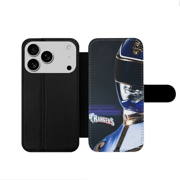 Blue Power Rangers iPhone 17 Wallet Case
