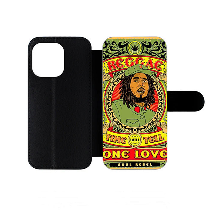 Bob Marley One Love Reggae iPhone Wallet Case