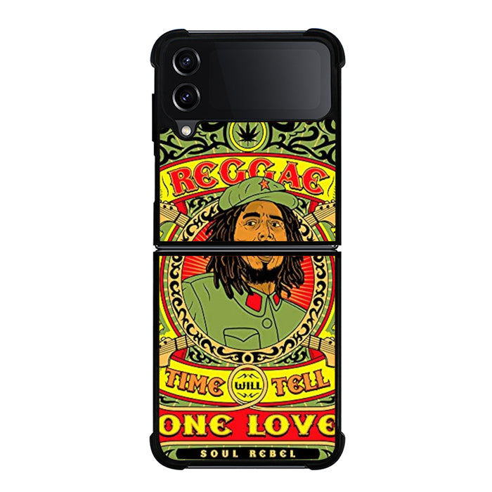 Bob Marley One Love Reggae Samsung Z Flip 4 Case