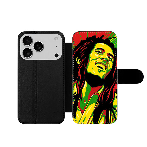 Bob Marley Reggae iPhone 17 Wallet Case