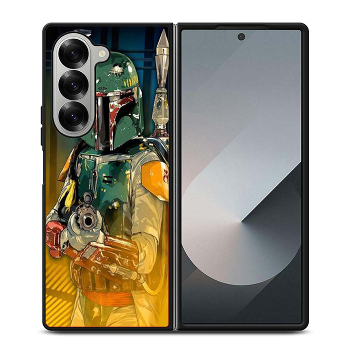 Boba Fett Heros Star Wars Art Samsung Z Fold 6 Case