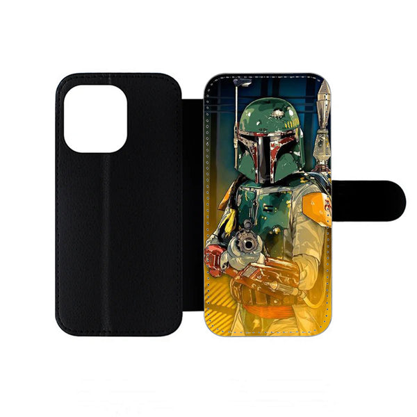 Boba Fett Heros Star Wars Art iPhone Wallet Case