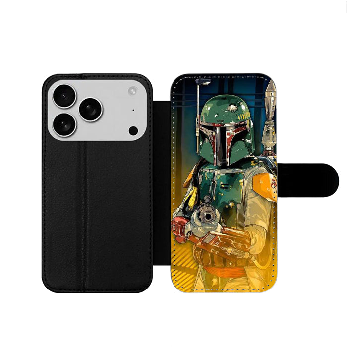 Boba Fett Heros Star Wars Art iPhone 17 Wallet Case