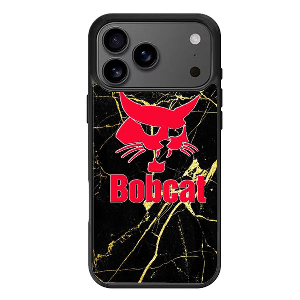 Bobcat Black Marble iPhone 17 Case
