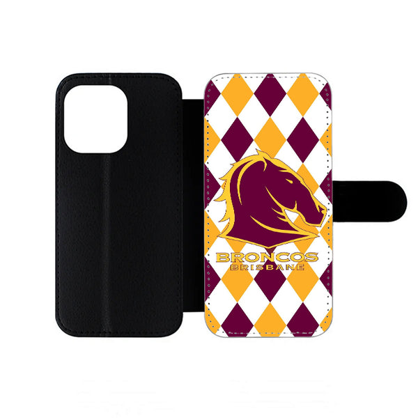 Brisbane Broncos Logo iPhone Wallet Case