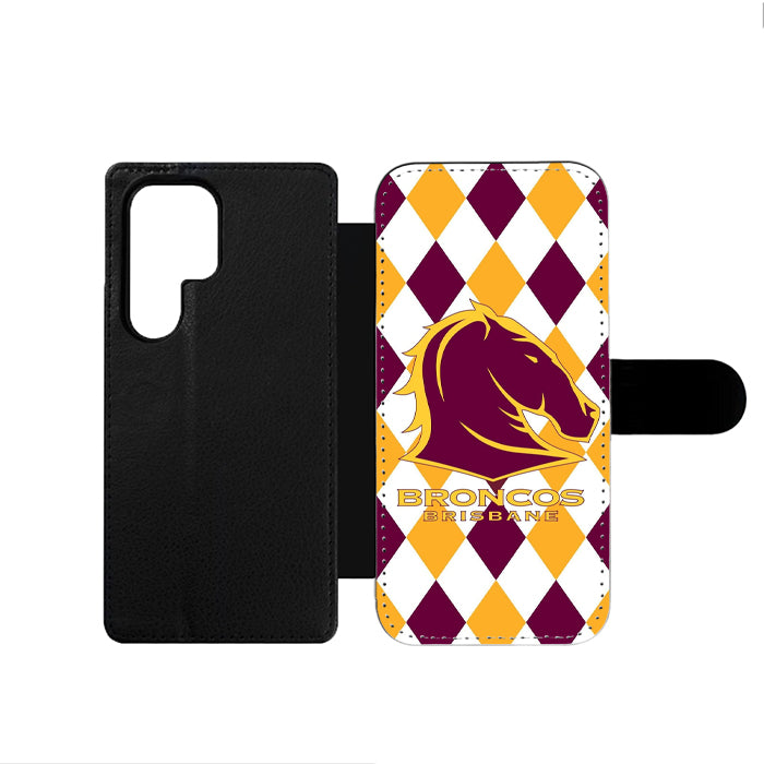 Brisbane Broncos Logo Samsung Wallet Case
