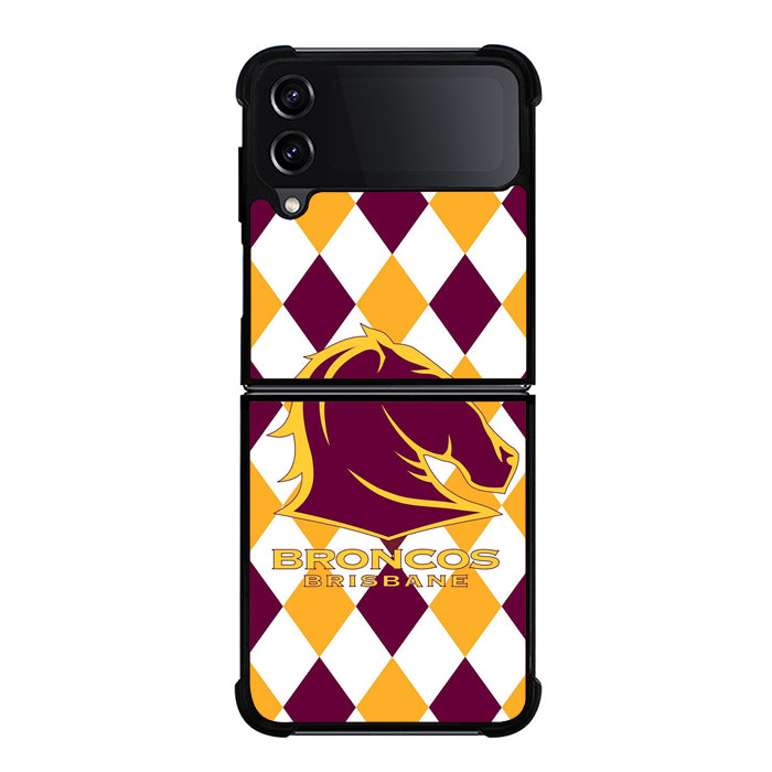 Brisbane Broncos Logo Samsung Z Flip 4 Case