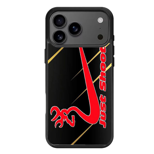 Browning Deer Just Shoot It Black iPhone 17 Case