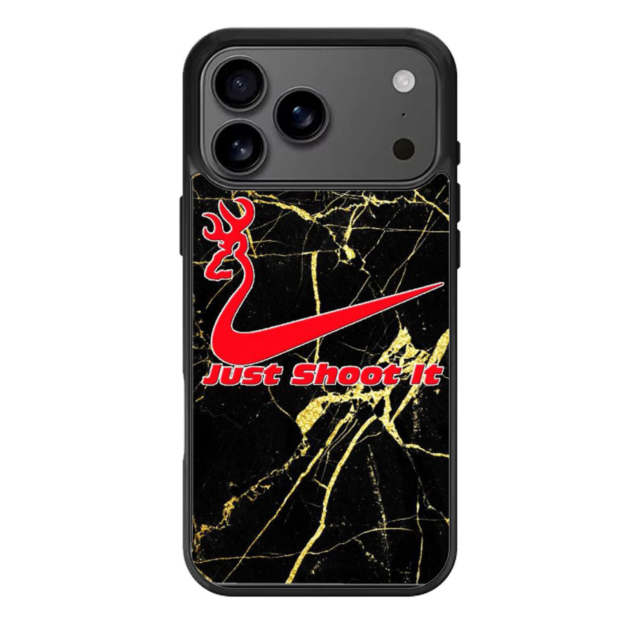 Browning Deer Just Shoot It Marble iPhone 17 Case