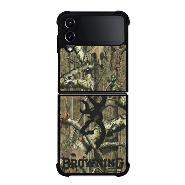Browning Logo Deer Camo Samsung Z Flip 4 Case