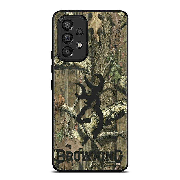 Browning Logo Deer Camo Samsung A53 Case