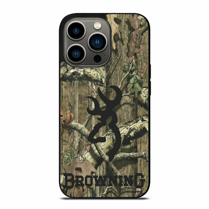 Browning Logo Deer Camo iPhone 13 Case