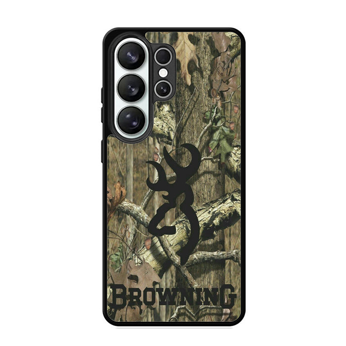 Browning Logo Deer Camo Samsung S26 Case