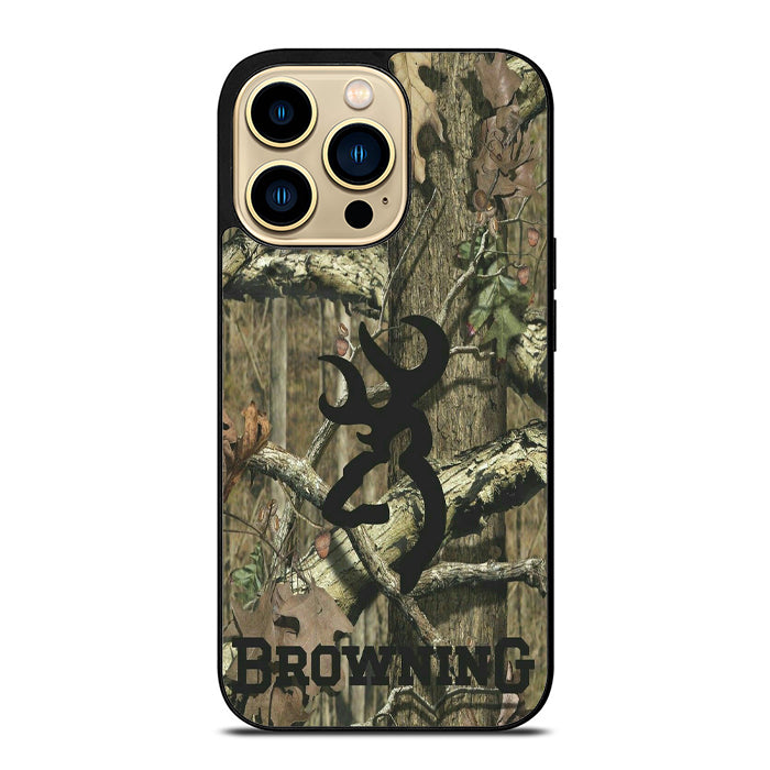 Browning Logo Deer Camo iPhone 15 Case