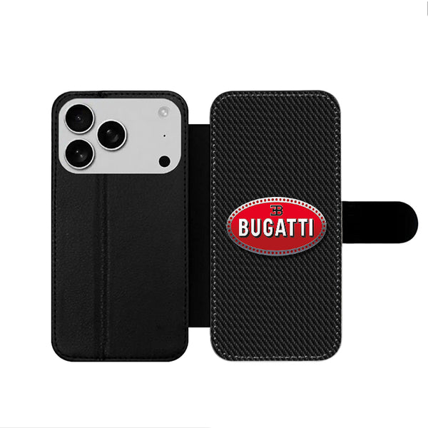 Bugatti Emblem Logo iPhone 17 Wallet Case
