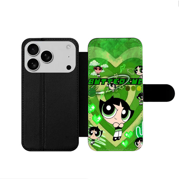Buttercup Powerpuff Girls Cartoon iPhone 17 Wallet Case